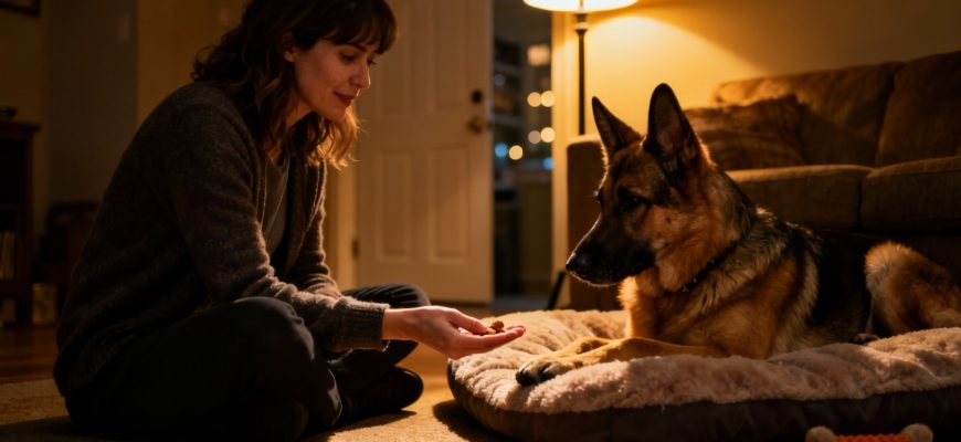 Собака лает на каждый звук